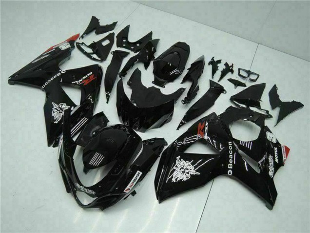 Carenados Moto Suzuki GSXR 1000 2009-2016 - Negro Brillante Rojo Faro Motul Fabricantes