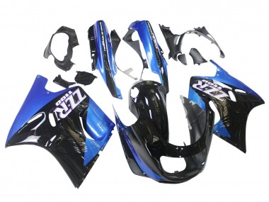 Carenados Moto Kawasaki ZZR1100 1990-1992 - Azul Negro Brillante Fabricantes