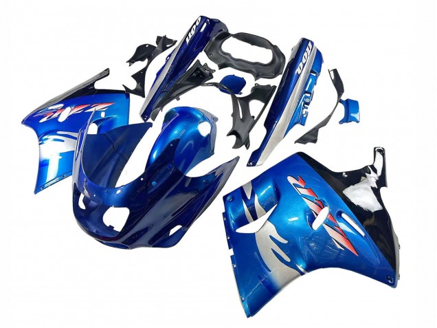 Carenados Moto Kawasaki ZZR1100 1993-2003 - Azul Plata Negro Fabricantes