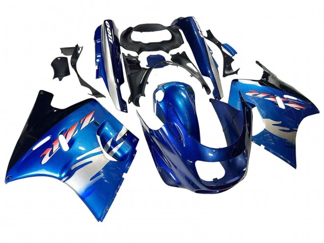 Carenados Moto Kawasaki ZZR1100 1993-2003 - Azul Plata Negro Fabricantes