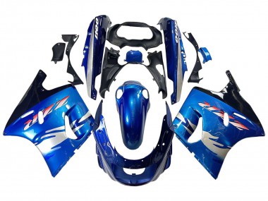Carenados Moto Kawasaki ZZR1100 1993-2003 - Azul Plata Negro Fabricantes