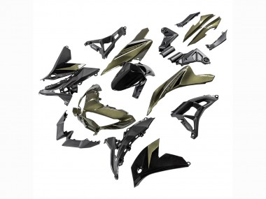 Carenados Moto Kawasaki Versys 650 2022-2025 - Verde Oscuro Negro Fabricantes