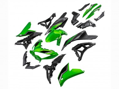 Carenados Moto Kawasaki Versys 650 2022-2025 - Verde Negro Brillante Fabricantes