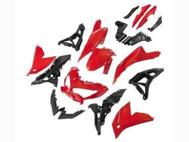 Carenados Moto Kawasaki Versys 650 2022-2025 - Rojo Negro Fabricantes
