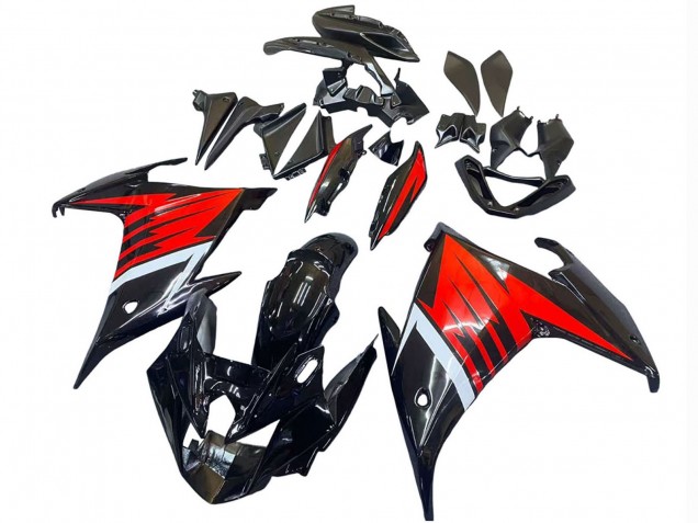 Carenado Moto Yamaha FZ6R 2009-2015 - Negro Rojo Blanco Fabricantes