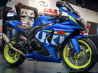 Carenado Moto Suzuki GSXR 1000 2009-2016 - Azul Verde Blanco Fabricantes
