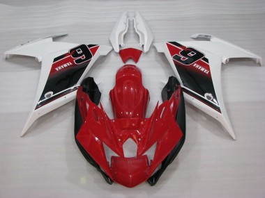 Carenados Moto Yamaha FZ6R 2009-2015 - Rojo Blanco Negro 6 Fabricantes