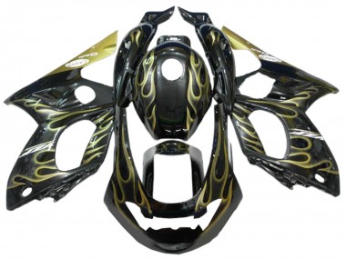 Carenados Moto Yamaha YZF600R Thundercat 1996-2007 - Negro Oro Llama Fabricantes