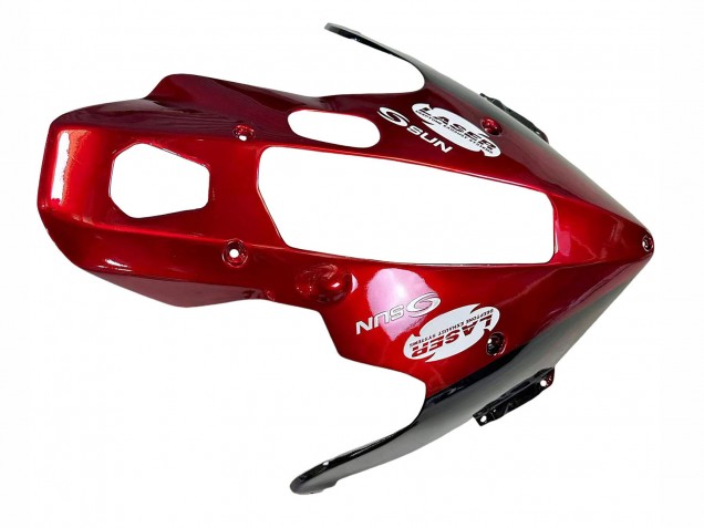 Carenados Moto Yamaha YZF 1000R Thunderace 1997-2007 - Negro Rojo Oscuro Llama Fabricantes