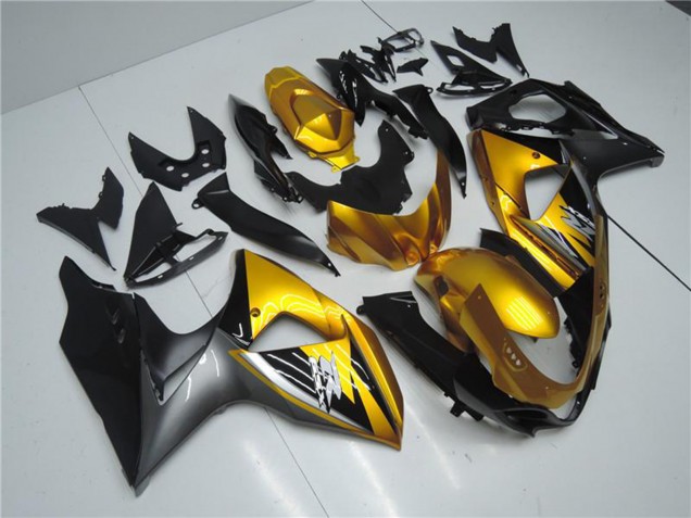 Carenados Moto Suzuki GSXR 1000 2009-2016 - Oro Negro Mate Fabricantes