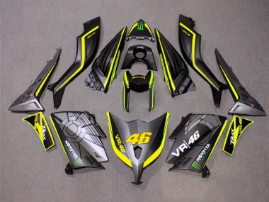 Carenados Moto Yamaha TMAX530 2012-2014 - Gris Mate Amarillo Monstruo 46 Fabricantes