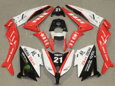 Carenados Moto Yamaha TMAX530 2012-2014 - Blanco Rojo Negro Monstruo 21 Fabricantes