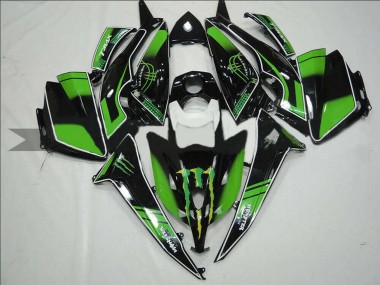 Carenados Moto Yamaha TMAX530 2012-2014 - Negro Brillante Verde Monstruo Fabricantes