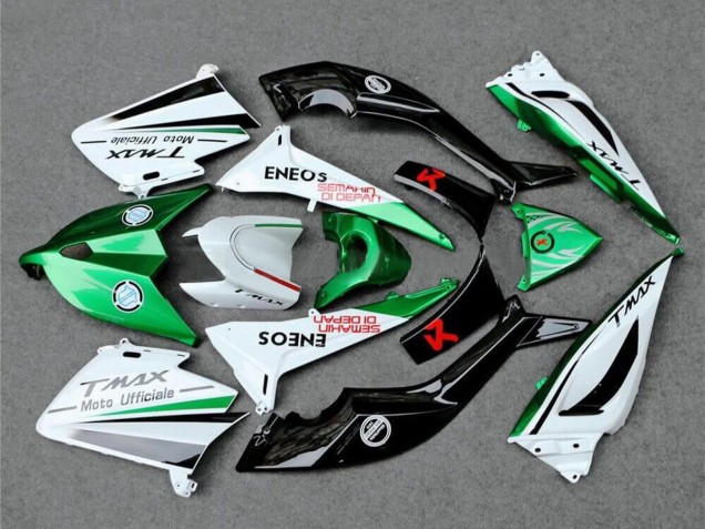 Carenados Moto Yamaha TMAX530 2012-2014 - Blanco Verde Negro Semakin Didepan ENEOS Fabricantes