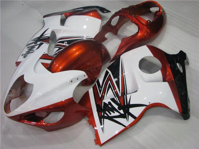 Carenados Moto Suzuki GSXR 1300 Hayabusa 1996-2007 - Blanco Naranja Negro Fabricantes