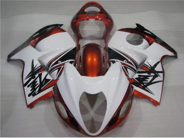 Carenados Moto Suzuki GSXR 1300 Hayabusa 1996-2007 - Blanco Naranja Negro Fabricantes