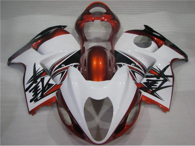 Carenados Moto Suzuki GSXR 1300 Hayabusa 1996-2007 - Blanco Naranja Negro Fabricantes