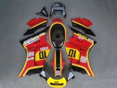 Carenados Moto Suzuki RG400 RG500 RG400/500 1984-1987 - Rojo Amarillo Negro 10 Fabricantes