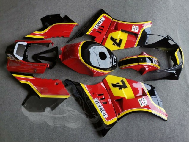 Carenados Moto Suzuki RG400 RG500 RG400/500 1984-1987 - Rojo Amarillo Negro 7 Fabricantes