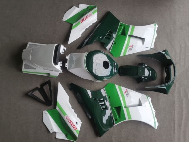 Carenados Moto Suzuki RG400 RG500 RG400/500 1984-1987 - Blanco Verde Oscuro Fabricantes