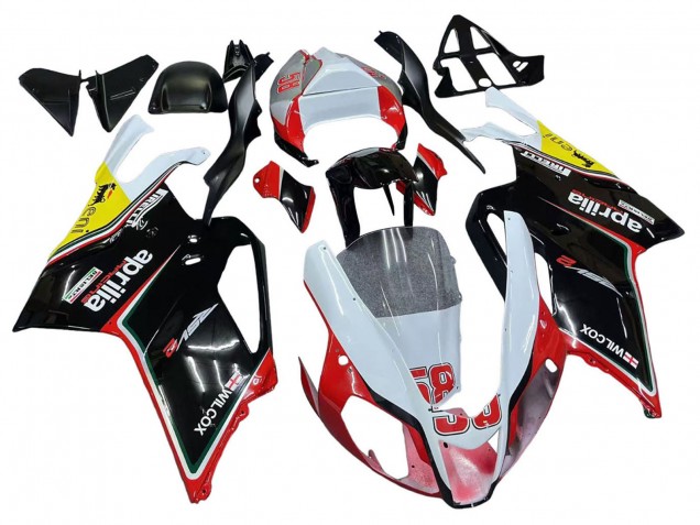 Carenados Moto Aprilia RSV1000 2003-2006 - Blanco Rojo Negro Amarillo 58 Fabricantes