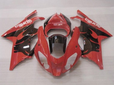 Carenados Moto Aprilia RSV1000 2003-2006 - Rojo Negro Brillante Fabricantes