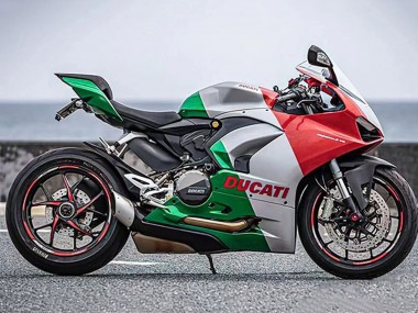 Carenados Moto Ducati Panigale V2 2020-2024 - Plata Rojo Verde Fabricantes