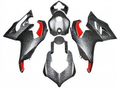 Carenados Moto Ducati Panigale V2 2020-2024 - Negro Falsificado FibraCarbono Estilo Rojo Fabricantes