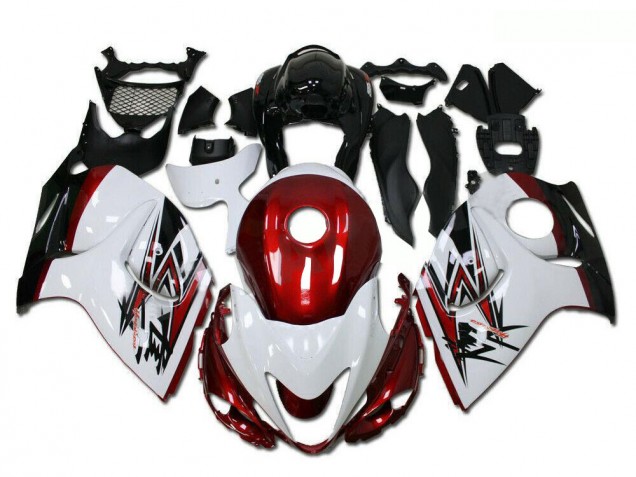 Carenados Moto Suzuki GSXR 1300 Hayabusa 2008-2020 - Blanco Rojo Negro Fabricantes
