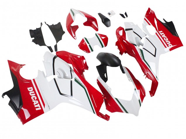 Carenados Moto Ducati Panigale V4 V4S 2018-2019 - Blanco Rojo Negro Mate Fabricantes