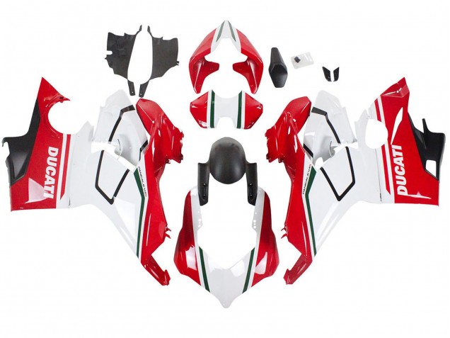 Carenados Moto Ducati Panigale V4 V4S 2018-2019 - Blanco Rojo Negro Mate Fabricantes