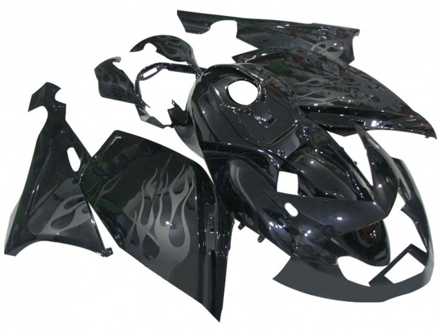Carenados Moto BMW K1200S 2005-2010 - Negro Brillante Gris Llama Fabricantes