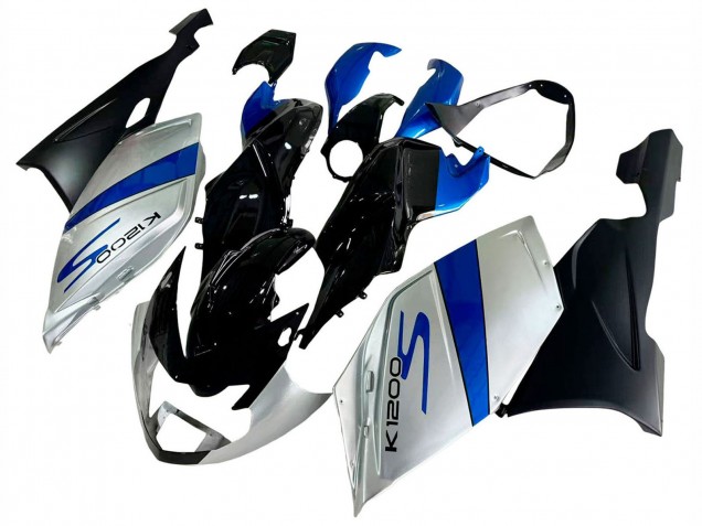 Carenado Moto BMW K1200S 2005-2010 - Plata Azul Negro Fabricantes