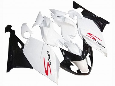 Carenados Moto BMW K1200S 2005-2010 - Blanco Negro Brillante Fabricantes