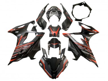 Carenado Moto BMW S1000RR 2019-2022 - Negro Mate Rojo Fabricantes