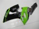 Carenados Moto Kawasaki ZX6R 2005-2006 - Verde Negro Brillante Elf Fabricantes