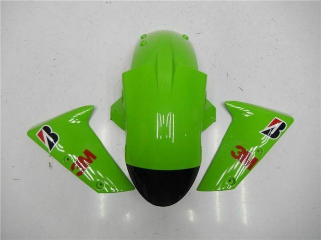 Carenados Moto Kawasaki ZX6R 2005-2006 - Verde Negro Brillante Elf Fabricantes