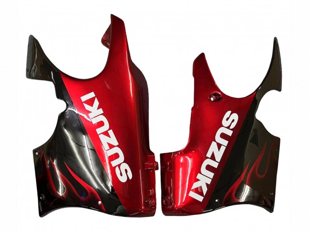 Carenados Moto Suzuki GSX600F/GSX750F 2004-2006 - Negro Brillante Rojo Llama Fabricantes