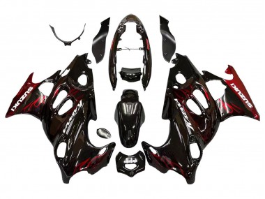 Carenados Moto Suzuki GSX600F/GSX750F 2004-2006 - Negro Brillante Rojo Llama Fabricantes