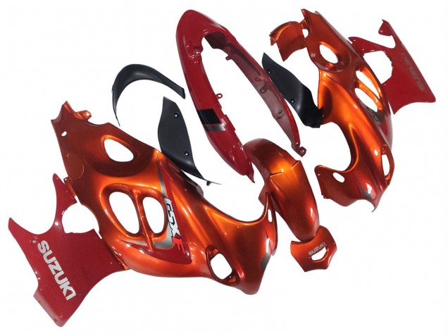 Carenados Moto Suzuki GSX600F/GSX750F 2004-2006 - Burnt Naranja Blanco Logo Fabricantes