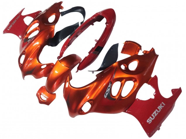 Carenados Moto Suzuki GSX600F/GSX750F 2004-2006 - Burnt Naranja Blanco Logo Fabricantes