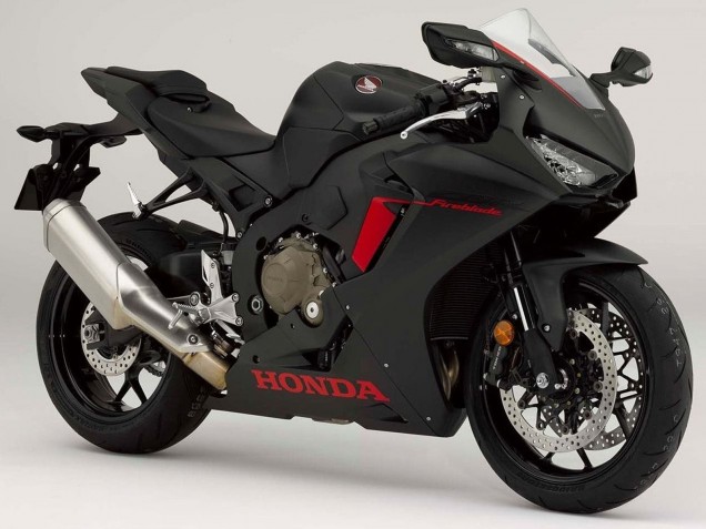 Carenados Moto Honda CBR1000RR 2017-2023 - Negro Mate Rojo Logo Fabricantes