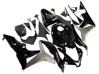 Kits Carenado Moto Honda CBR600RR 2007-2008 - Plata Negro Brillante Fabricantes
