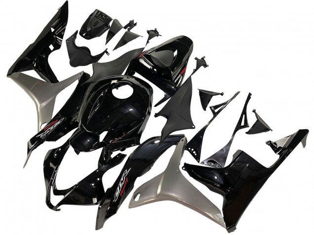 Kits Carenado Moto Honda CBR600RR 2007-2008 - Plata Negro Brillante Fabricantes