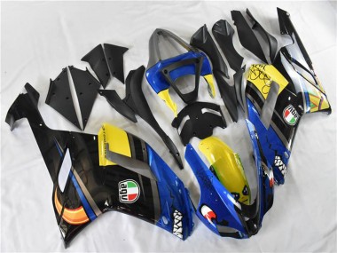 Carenados Moto Kawasaki ZX6R 2007-2008 - Azul Tiburón Fabricantes