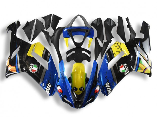 Carenados Moto Kawasaki ZX6R 2007-2008 - Azul Tiburón Fabricantes