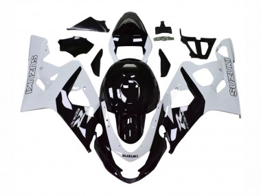 Carenados Moto Suzuki GSXR 600 / GSXR 750 2004-2005 - Blanco Negro Fabricantes
