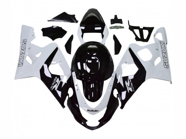 Carenados Moto Suzuki GSXR 600 / GSXR 750 2004-2005 - Blanco Negro Fabricantes