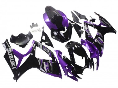 Kits Carenado Moto Suzuki GSXR 600 / GSXR 750 2006-2007 - Púrpura Negro Brillante Fabricantes