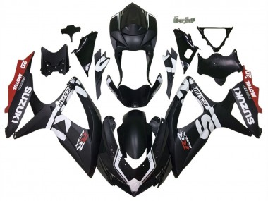 Carenados Moto Suzuki GSXR 600 / GSXR 750 2008-2010 - Negro Mate Rojo Blanco Fabricantes
